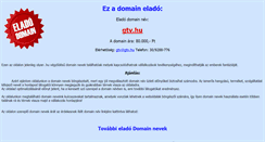 Desktop Screenshot of gtv.hu